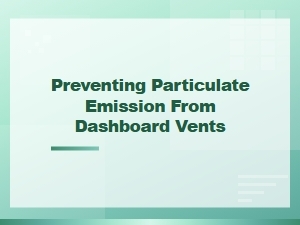 Preventing Particulate Emissions During Filter Replacement